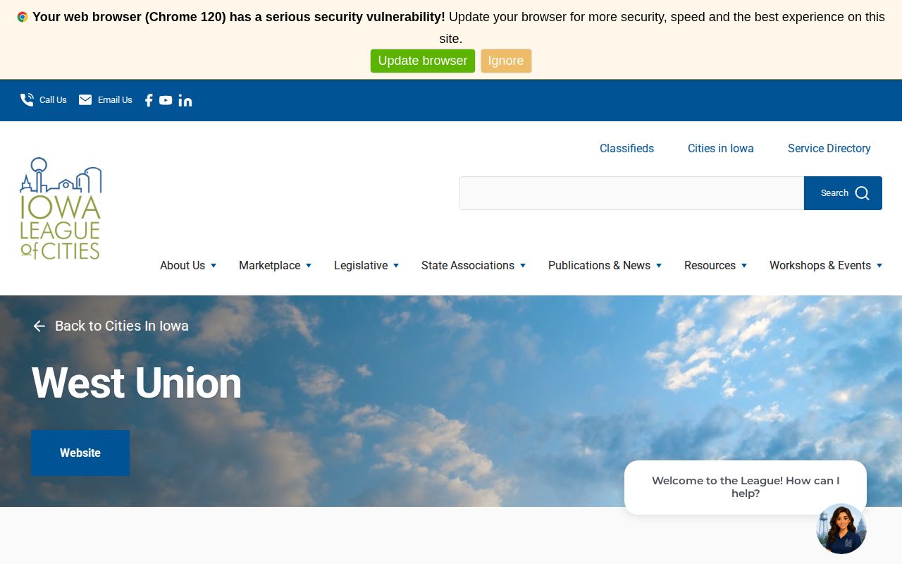 West Union official city and police records contact directory